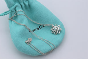 Tiffany & Co. Paloma Picasso Silver Daisy Flower Necklace