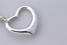 Load image into Gallery viewer, Tiffany &amp; Co. Elsa Peretti Large Open Heart 27mm Pendant Link Necklace
