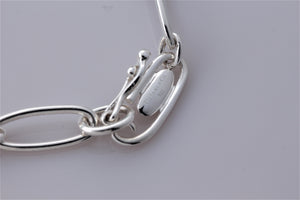 Tiffany & Co. Elsa Peretti Large Open Heart 27mm Pendant Link Necklace