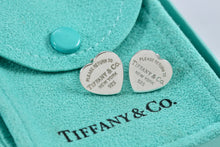 Load image into Gallery viewer, Return To Tiffany &amp; Co. Silver Heart Stud Earrings Medium 1/2&quot;
