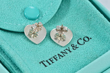 Load image into Gallery viewer, Return To Tiffany &amp; Co. Silver Heart Stud Earrings Medium 1/2&quot;
