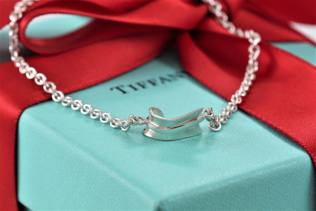 Tiffany & Co. Angela Cummins Silver Bent Arrow Bracelet