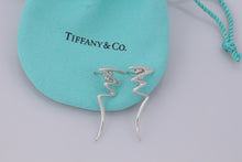 Load image into Gallery viewer, Tiffany &amp; Co. Paloma Picasso Silver Scribble Zig Zag Earrings
