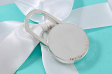 Load image into Gallery viewer, Tiffany &amp; Co. Silver Golf Ball Padlock Key Ring Keychain
