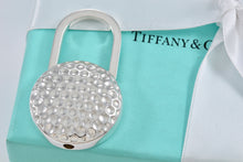 Load image into Gallery viewer, Tiffany &amp; Co. Silver Golf Ball Padlock Key Ring Keychain
