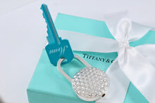 Load image into Gallery viewer, Tiffany &amp; Co. Silver Golf Ball Padlock Key Ring Keychain
