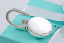 Load image into Gallery viewer, Tiffany &amp; Co. Silver Golf Ball Padlock Key Ring Keychain
