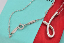 Load image into Gallery viewer, Tiffany &amp; Co. Elsa Peretti Silver Alphabet Letter &quot;J&quot;  Pendant Necklace
