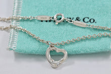 Load image into Gallery viewer, Tiffany &amp; Co. Elsa Peretti Silver Small Open Heart Chain Bracelet
