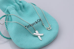 Tiffany & Co. Paloma Picasso Silver "X" Kisses Necklace