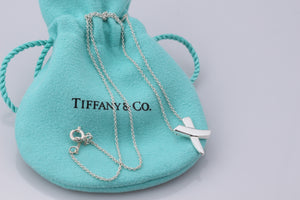 Tiffany & Co. Paloma Picasso Silver "X" Kisses Necklace