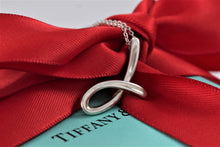Load image into Gallery viewer, Tiffany &amp; Co. Elsa Peretti Silver Alphabet Letter &quot;J&quot;  Pendant Necklace
