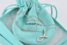 Load image into Gallery viewer, Tiffany &amp; Co. Elsa Peretti Silver Alphabet Letter &quot;J&quot;  Pendant Necklace
