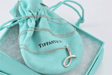 Load image into Gallery viewer, Tiffany &amp; Co. Elsa Peretti Silver Alphabet Letter &quot;J&quot;  Pendant Necklace
