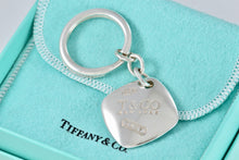 Load image into Gallery viewer, Tiffany &amp; Co. 1837 Square Cushion Key Ring Keychain
