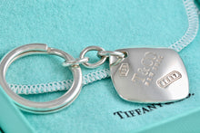 Load image into Gallery viewer, Tiffany &amp; Co. 1837 Square Cushion Key Ring Keychain
