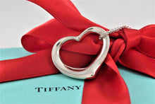 Load image into Gallery viewer, Tiffany &amp; Co. Elsa Peretti Silver Vintage Large 27mm Open Heart Pendant 18&quot; Necklace
