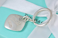 Load image into Gallery viewer, Tiffany &amp; Co. 1837 Square Cushion Key Ring Keychain
