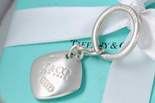 Load image into Gallery viewer, Tiffany &amp; Co. 1837 Square Cushion Key Ring Keychain
