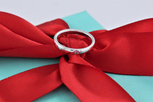 Load image into Gallery viewer, Tiffany &amp; Co. Elsa Peretti Silver Pink Sapphire Stacking Band Ring
