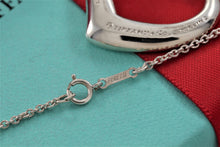 Load image into Gallery viewer, Tiffany &amp; Co. Elsa Peretti Silver Vintage Large 27mm Open Heart Pendant 18&quot; Necklace
