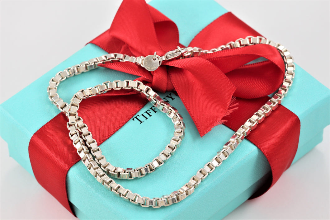 Tiffany & Co. Silver Venetian Link 18
