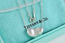 Load image into Gallery viewer, Tiffany &amp; Co. Elsa Peretti Silver Large Bean 18mm Pendant Necklace
