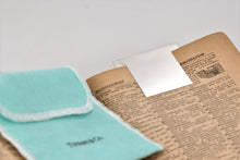 Load image into Gallery viewer, Tiffany &amp; Co. Silver Square Bookmark
