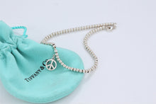 Load image into Gallery viewer, Tiffany &amp; Co. Silver Peace Charm Mini Beaded Bracelet
