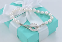Load image into Gallery viewer, Tiffany &amp; Co. Silver Pearl Strand Toggle Bracelet

