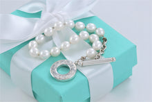 Load image into Gallery viewer, Tiffany &amp; Co. Silver Pearl Strand Toggle Bracelet

