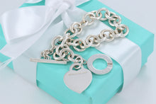 Load image into Gallery viewer, Return to Tiffany &amp; Co. Silver Heart Toggle 7.5&quot; Bracelet NEWEST VERSION
