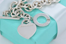 Load image into Gallery viewer, Return to Tiffany &amp; Co. Silver Heart Toggle 7.5&quot; Bracelet NEWEST VERSION
