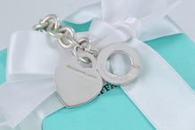 Load image into Gallery viewer, Return to Tiffany &amp; Co. Silver Heart Toggle 7.5&quot; Bracelet NEWEST VERSION
