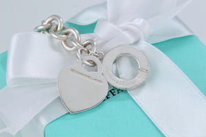 Return to Tiffany & Co. Silver Heart Toggle 7.5" Bracelet NEWEST VERSION