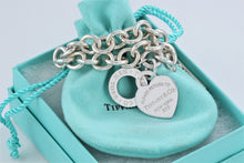 Load image into Gallery viewer, Return to Tiffany &amp; Co. Silver Heart Toggle 7.5&quot; Bracelet NEWEST VERSION
