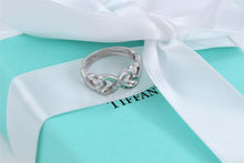 Load image into Gallery viewer, Tiffany &amp; Co. Paloma Picasso 18k White Gold Diamond Double Loving Heart Ring
