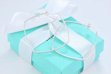 Load image into Gallery viewer, Tiffany &amp; Co. Frank Silver Gehry Large Square Torque Narrow Earrings
