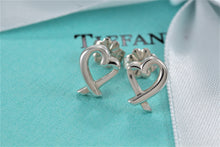 Load image into Gallery viewer, Tiffany &amp; Co. Paloma Picasso Silver Loving Heart Small Stud Earrings
