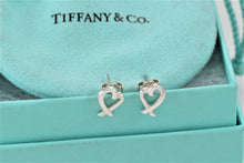 Load image into Gallery viewer, Tiffany &amp; Co. Paloma Picasso Silver Loving Heart Small Stud Earrings
