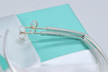 Load image into Gallery viewer, Tiffany &amp; Co. Frank Silver Gehry Large Square Torque Narrow Earrings
