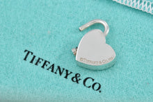 Load image into Gallery viewer, Tiffany &amp; Co. Silver  &quot;It&#39;s a Boy&quot; Heart Padlock Pendant
