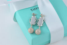 Load image into Gallery viewer, Tiffany &amp; Co. Mens Silver Golf Ball &amp; Golf Bag Cufflinks
