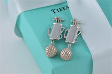 Load image into Gallery viewer, Tiffany &amp; Co. Mens Silver Golf Ball &amp; Golf Bag Cufflinks
