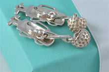 Load image into Gallery viewer, Tiffany &amp; Co. Mens Silver Golf Ball &amp; Golf Bag Cufflinks
