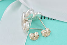 Load image into Gallery viewer, Tiffany &amp; Co. Infinity Silver Pearl Stud Earrings
