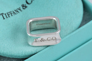 Tiffany & Co. Silver 1837 Square Band Ring