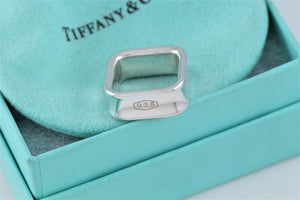 Tiffany & Co. Silver 1837 Square Band Ring