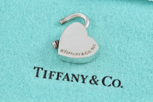 Load image into Gallery viewer, Please Return to Tiffany &amp; Co. Silver Heart Padlock Charm Pendant
