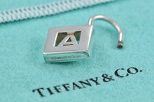 Load image into Gallery viewer, Tiffany &amp; Co. Silver Letter &quot;A&quot; Padlock Pendant
